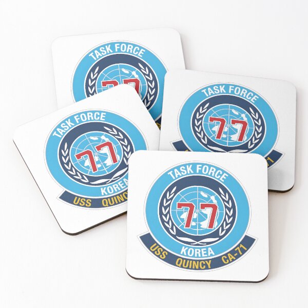 Item preview, USS Quincy CA-71 Task Force 77 Korea Patch designed and sold by CharlieDesings.