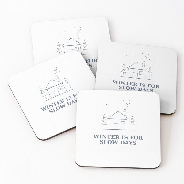 Item preview, Winter Is For Slow Days Cozy Winter T-Shirt designed and sold by Paws & Pine Studio.