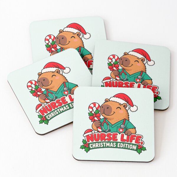 Item preview, Nurse Life Christmas Edition – Cute Capybara Nurse Holiday Design designed and sold by pattman.