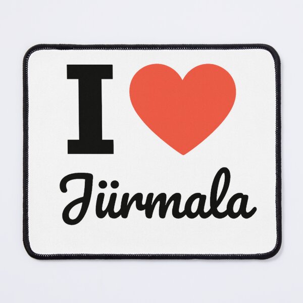Item preview, I Love Jūrmala Typography Design | Latvian Coastal City Pride Artwork | Baltic Sea Beach & European Travel-Inspired Love Statement designed and sold by PaintedPixels01.