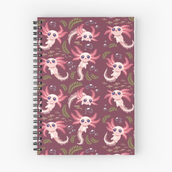 Item preview, Pink Axolotls with background  designed and sold by ArtByJaime1843.