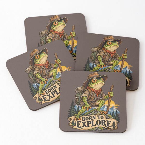 Item preview, Born To Explore Frog Art designed and sold by Planetporridge.
