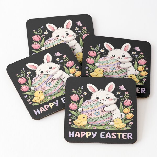 Item preview, Happy Easter — Bunny With Decorated Egg and Chicks Shirt designed and sold by Snacks and sarcasm .