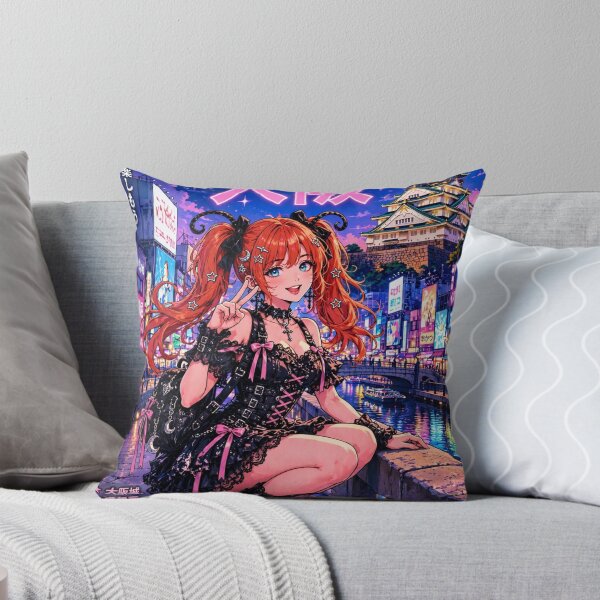 Item preview, Osaka, Japan — The Red-Haired Witch of the Neon Night designed and sold by DibujandoPorfa.
