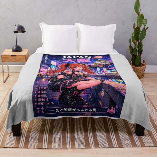 Item preview, Osaka, Japan — The Red-Haired Witch of the Neon Night designed and sold by DibujandoPorfa.