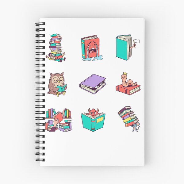 Item preview, Funny Booktok Reader Humor and Cute Bookworm Icons Sticker Sheet designed and sold by mood-draftsman.