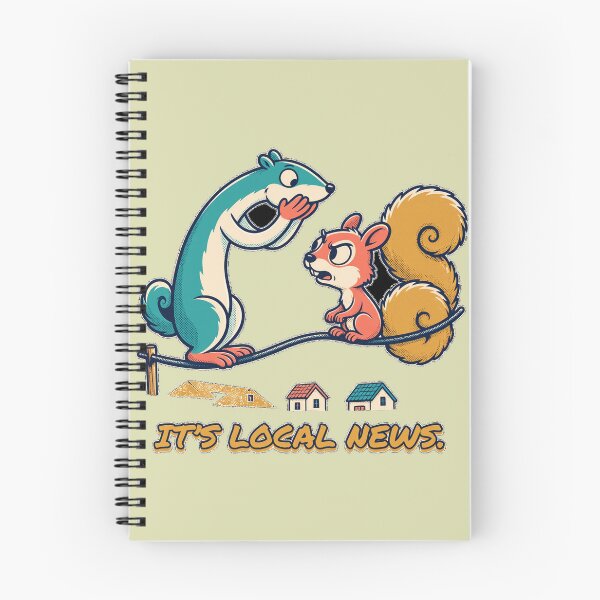 Item preview, It's Local News! Weird Squirrel Gossip Art | Tiny Town, Huge Drama designed and sold by MIRAJIL.
