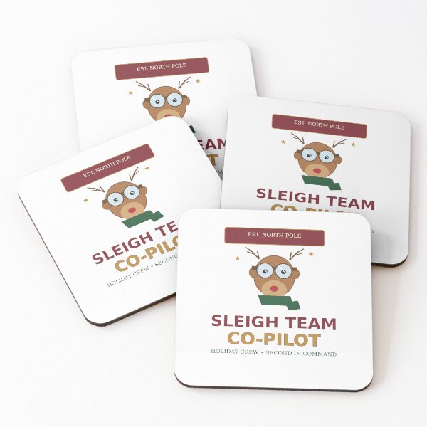 Item preview, Sleigh Team Co-Pilot Matching Christmas Family T-Shirt designed and sold by Paws & Pine Studio.