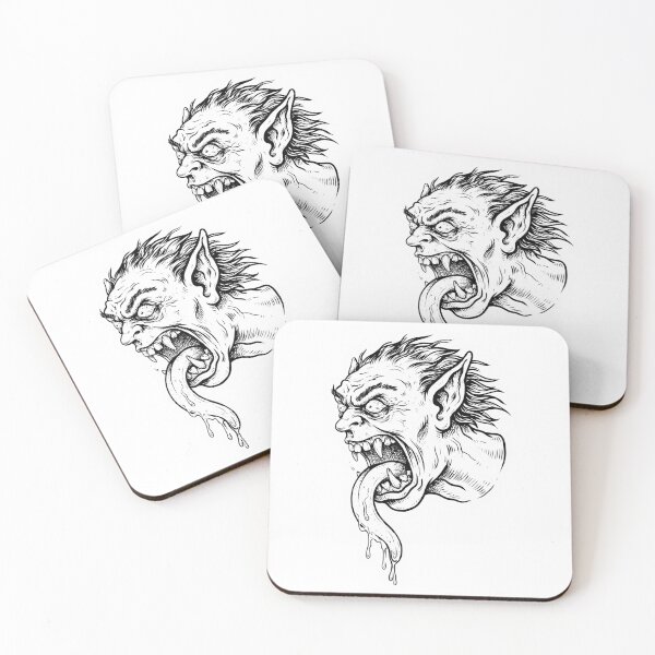 Item preview, Long Tongue Monster Sticker - Crazy Skater Tattoo Art designed and sold by teeoro.