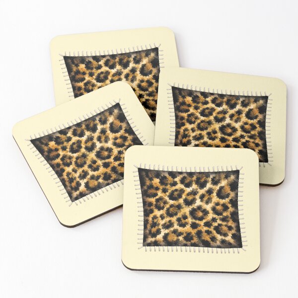 Item preview, Stitched Opening Reveals Leopard Fur designed and sold by MoxisWatercolor.