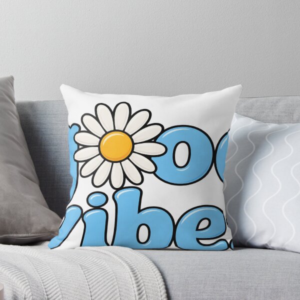 Item preview, Good Vibes Blue Retro Daisy designed and sold by JAZZY-DESIGN.