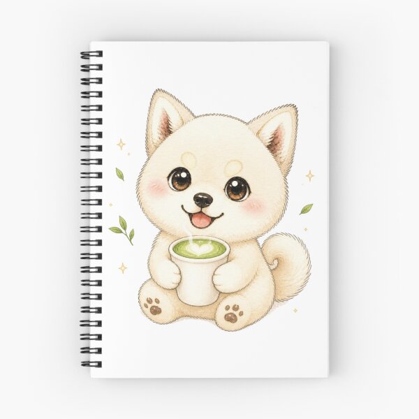 Item preview, Cream Shiba Inu with Heart Matcha Latte Art designed and sold by Kawaii Matcha Studio.