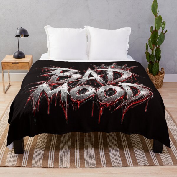 Item preview, Bad Mood Heavy Metal Typography with Crown and Spikes designed and sold by charmaroundyou.