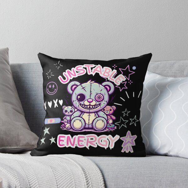 Item preview, Unstable Energy Y2K Alt Kawaii Zombie Teddy Bear Aesthetic Graphic designed and sold by Side By Side Studio.