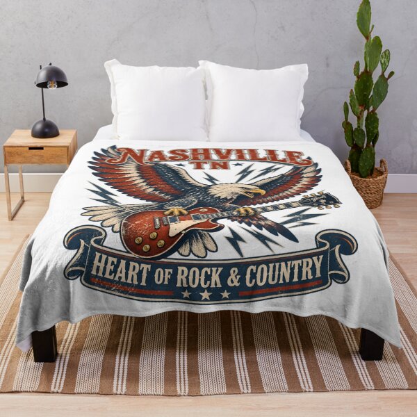 Item preview, Nashville Rock & Country Eagle with Electric Guitar designed and sold by Fenay Designs.