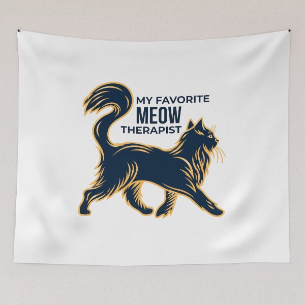 Item preview, Meow Therapist T-Shirt – Funny Cat Lover Gift designed and sold by AlexArcStudio.