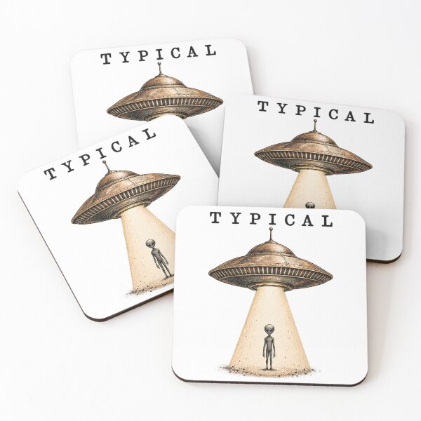 Item preview, Typical British Humor UFO Alien Abduction – Funny Retro Sci-Fi designed and sold by Bouhamamu.