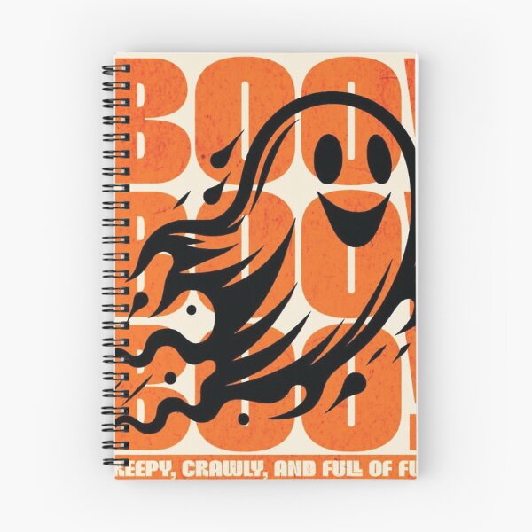 Item preview, Happy Ghost Boo – Retro Orange Halloween Graphic designed and sold by DemanDFashionFactroy.
