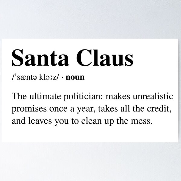 Item preview, Santra Claus  - honest definition designed and sold by I-dsgn.