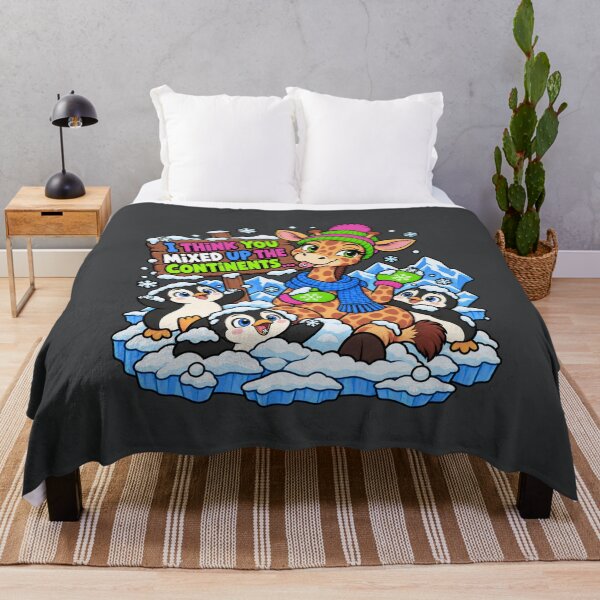 Item preview, I Think You Mixed Up the Continents – Funny Giraffe in Antarctica designed and sold by Aimetoi.