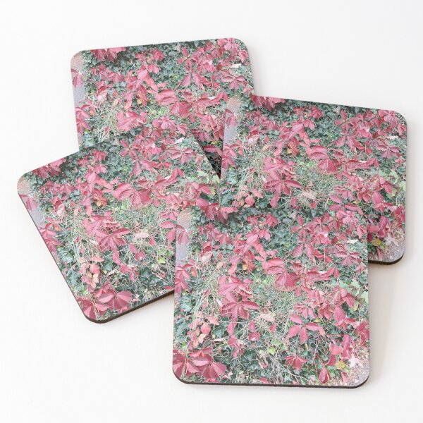 Item preview, Red autumn leaves on green ivy designed and sold by PhuongVoArt.