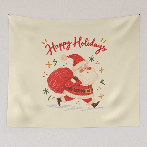 Item preview, Happy Holidays Vintage Santa Claus Christmas Illustration designed and sold by Islabonita..
