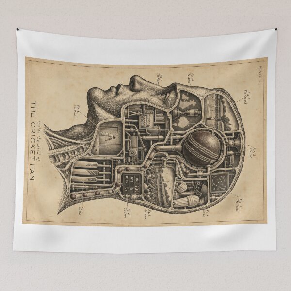 Item preview, The Cricket Fan - Cricket Lover Gift Idea designed and sold by Mr Mustard Prints.