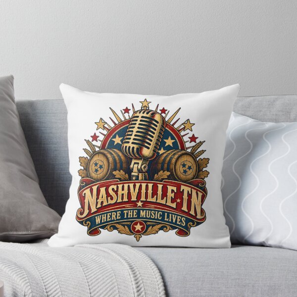 Item preview, Nashville Where the Music Lives Mic & Barrels designed and sold by Fenay Designs.