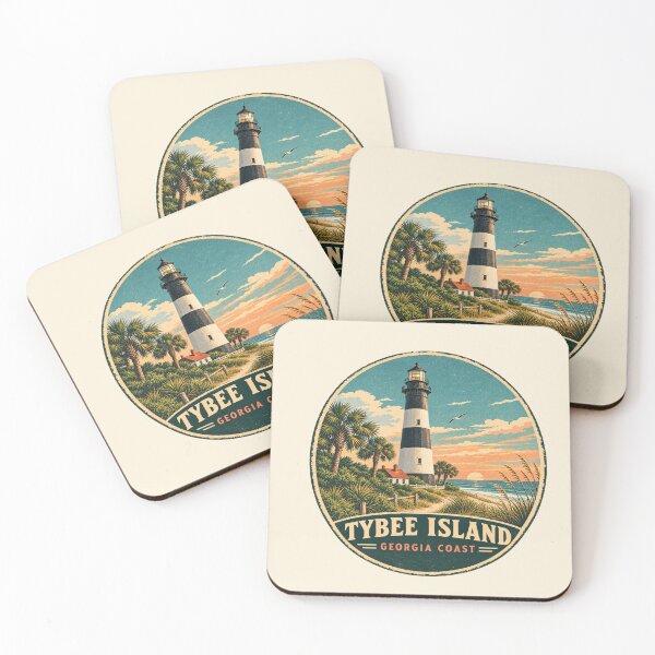 Item preview, Tybee Island Lighthouse Georgia Vintage Coastal Travel Souvenir designed and sold by Globalcitytees.