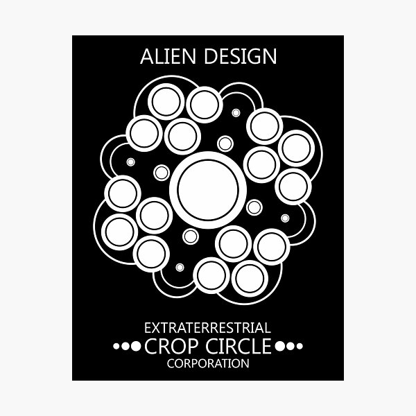 Item preview, Extraterrestrial Crop Circle Corporation Alien Design 52 designed and sold by MagicEyesOnly.