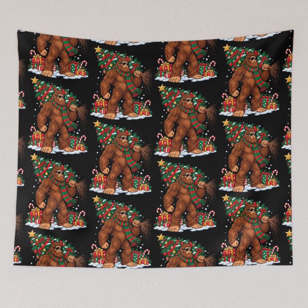 Item preview, Bigfoot Christmas Tree Funny Sasquatch Xmas designed and sold by HalloweenGift.