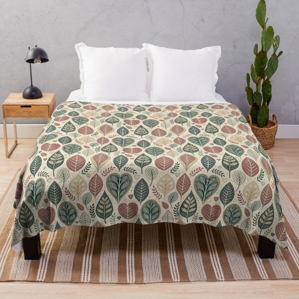 Item preview, Nordic Romantic Leaves | Scandinavian Valentine Folk designed and sold by Shuga-Design.