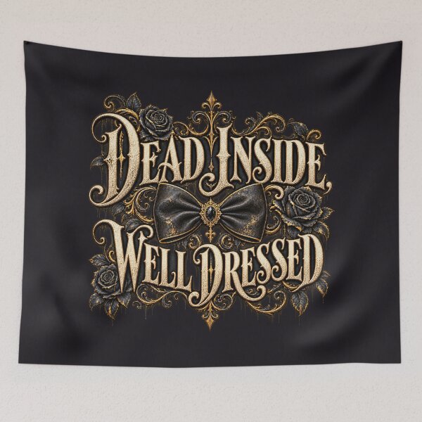 Item preview, Dead Inside Well Dressed – Gothic Dark Humour designed and sold by azule1.
