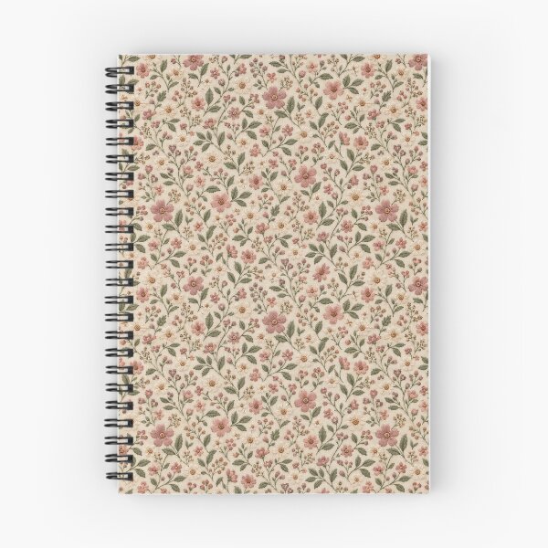 Item preview, Vintage Floral Pattern – Cottagecore Ditsy Flowers Embroidery Style designed and sold by 1DreamerShop.