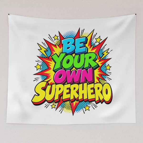 Item preview, Be Your Own Superhero Colorful Comic Book Motivation designed and sold by mareix.