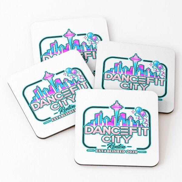 Item preview, DanceFit City Renton Established 2020 Neon Skyline designed and sold by mareix.