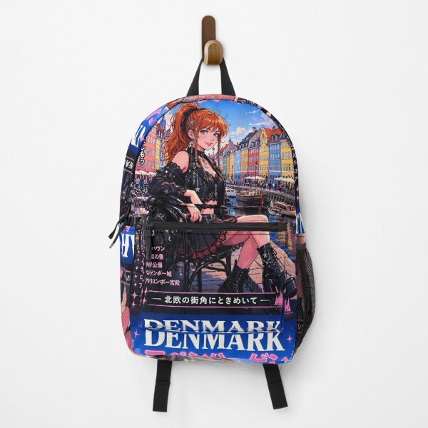 Item preview, Copenhagen, Denmark — The Red-Haired Witch of the Colorful Harbor. designed and sold by DibujandoPorfa.