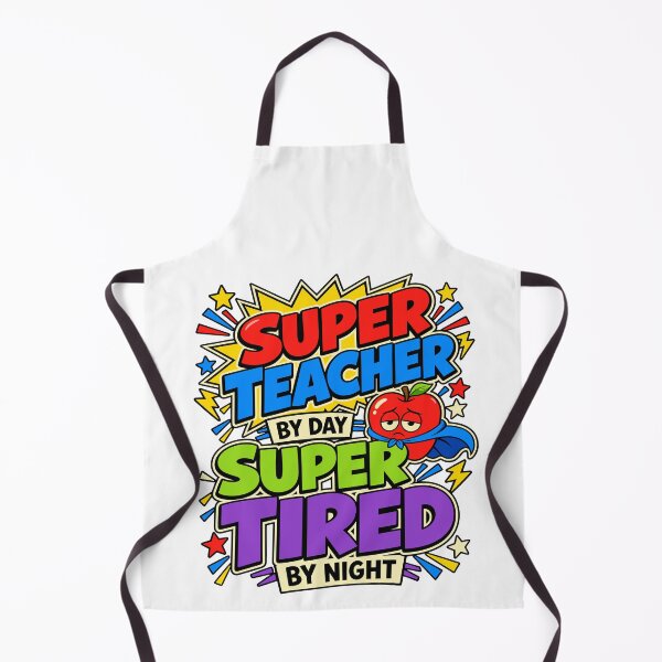Item preview, Super Teacher by Day Super Tired by Night designed and sold by mareix.