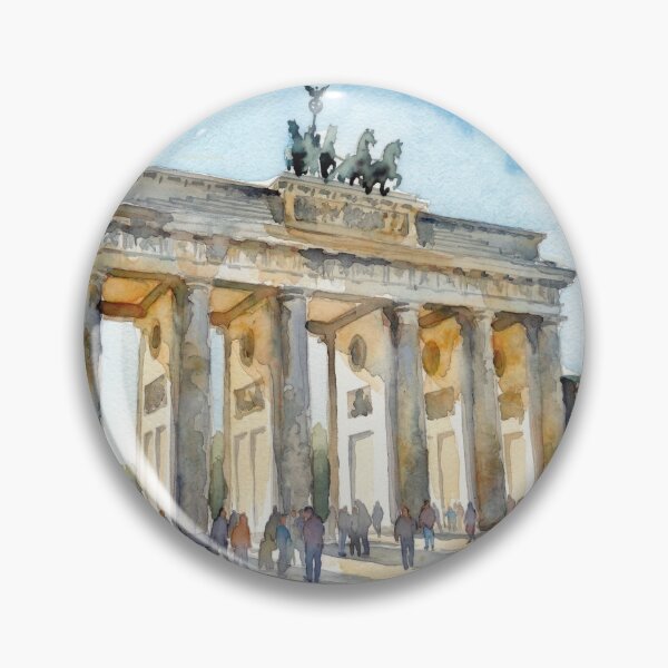 Item preview, Berlin Brandenburg Gate Historic Watercolor  designed and sold by caracatita75.