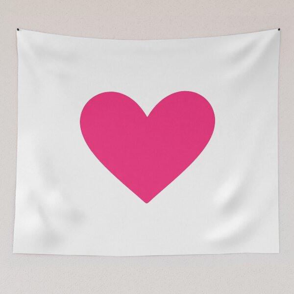 Item preview, Bright Pink Heart Minimalist Love Symbol designed and sold by mareix.