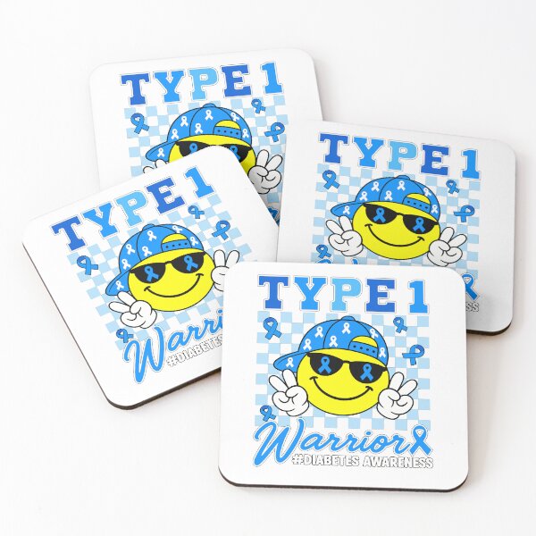 Item preview, Type 1 Warrior Blue Ribbon Diabetes Awareness designed and sold by mareix.