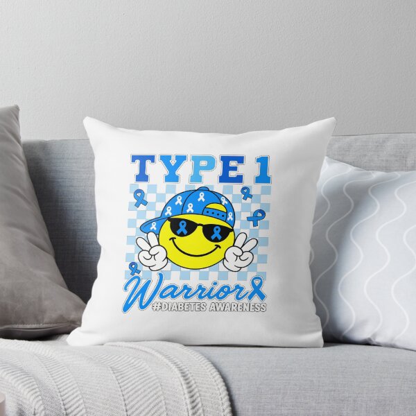 Item preview, Type 1 Warrior Blue Ribbon Diabetes Awareness designed and sold by mareix.