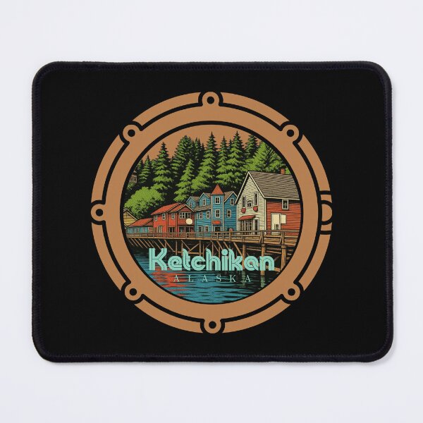 Item preview, Creek Street from Ketchikan Alaska (Cruise Porthole) designed and sold by YonderAndBeyond.