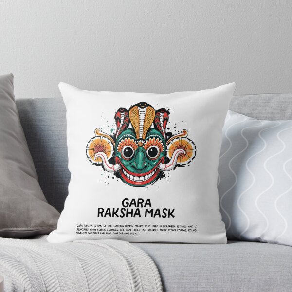 Item preview, Gara Raksha Mask Three Cobras Sri Lanka Art designed and sold by Merch by Das Design Studio.