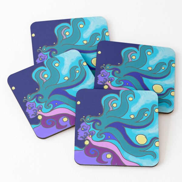 Item preview, Turquoise Hair Cosmic Wave Goddess designed and sold by NashEllery4.