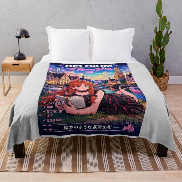 Item preview, Bruges, Belgium — The Red-Haired Witch of the Medieval Canals designed and sold by DibujandoPorfa.