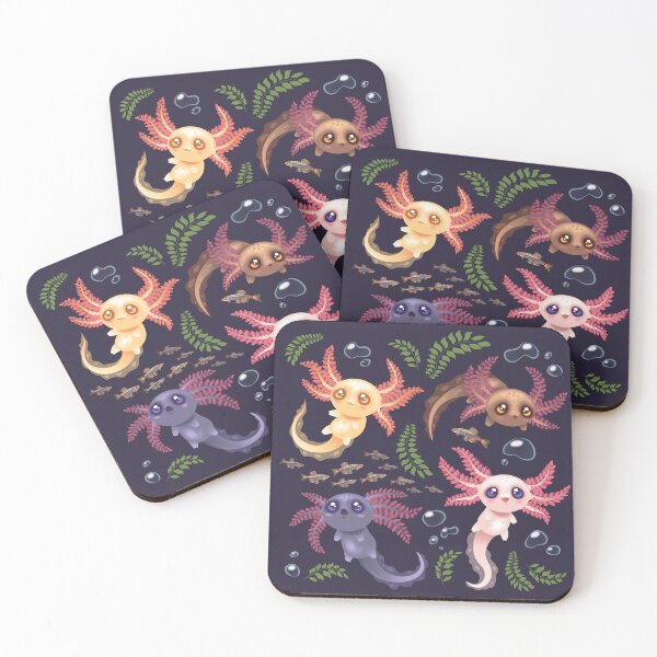 Item preview, Axolotls with background  designed and sold by ArtByJaime1843.