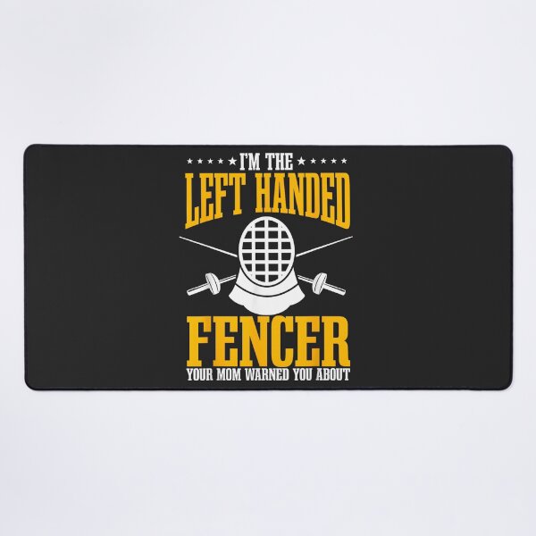 Item preview, Left Handed Fencer Your Mom Warned You About Fencing Mask designed and sold by BUNNIES-EL.