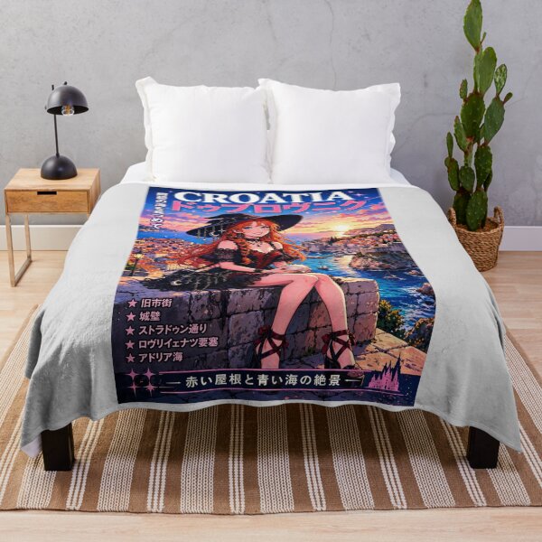 Item preview, Dubrovnik, Croatia — The Red-Haired Witch of the Adriatic Walls. designed and sold by DibujandoPorfa.