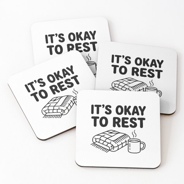 Item preview, It’s Okay to Rest Cozy Blanket and Mug designed and sold by AIG - Andrei Ilie Graphics.
